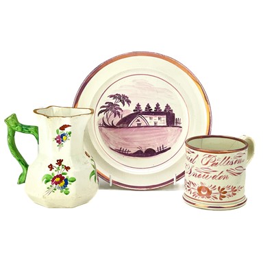Lot 497 - A Dilwyn Swansea pearlware jug.