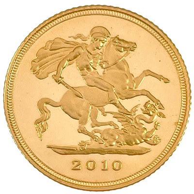 Lot 21 - Royal Mint 1/2 sovereign 2010 gold proof coin