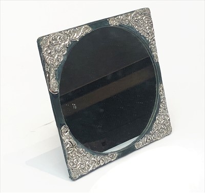 Lot 2121 - An Edwardian easel mirror with scrolling...