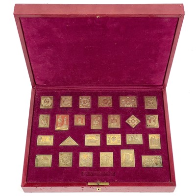 Lot 94 - "The British Empire Collection" - 24 superb sterling silver stamp replicas