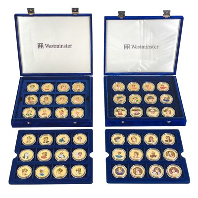 Lot 28 - Cook Islands 24ct gold plated crown size