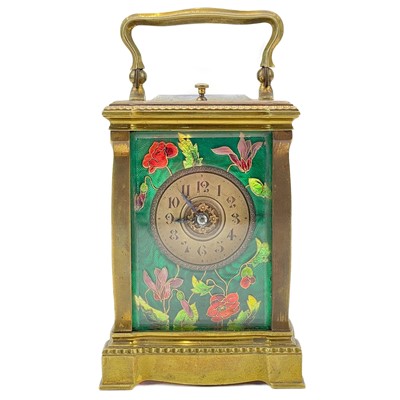 Lot 339 - French 19th century repeater carriage clock.