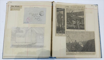 Lot 393 - A scrapbook belonging to and compiled by the...