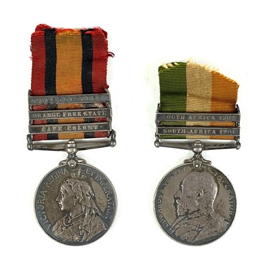 Lot 218 - Boer War pair of medals