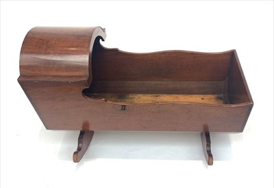 Lot 3325 - A Victorian mahogany crib
