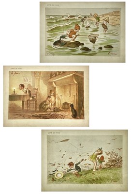 Lot 941 - 1920's Parisian Restaurant illustrated menus x 3