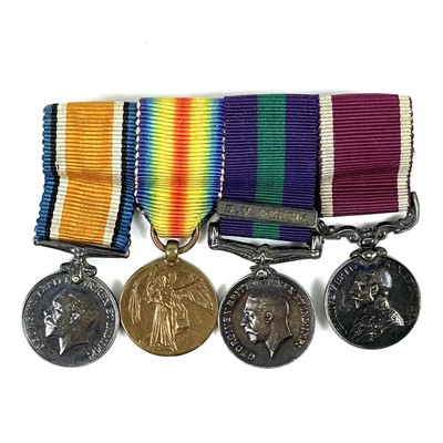 Lot 214 - World War 1 miniature group of 4 medals