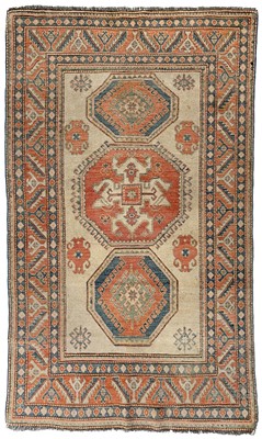 Lot 207 - An Afghan 'Kazak design' rug, mid-late 20th century.