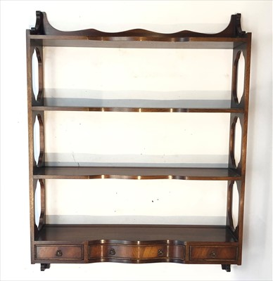 Lot 3368 - A reproduction mahogany set of mahogany...
