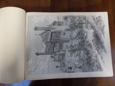 Lot 12 - "The Building News." Volume of plans,...