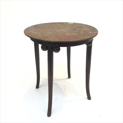 Lot 3340 - A Secessionist bentwood occasional table,...