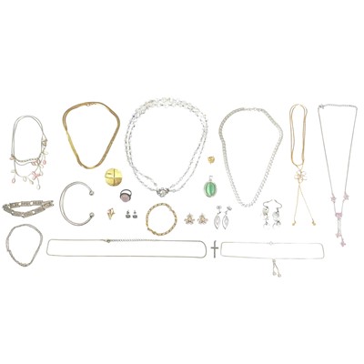 Lot 481 - A box of costume jewellery.