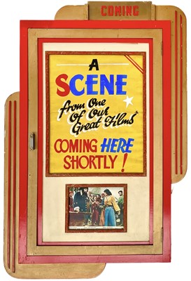 Lot 169 - An Art Deco coming soon cinema frame.