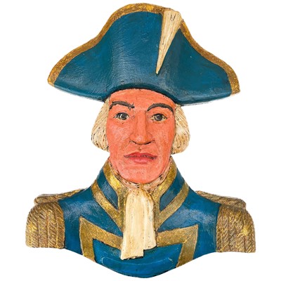 Lot 257 - A fibreglass high relief plaque of Nelson.
