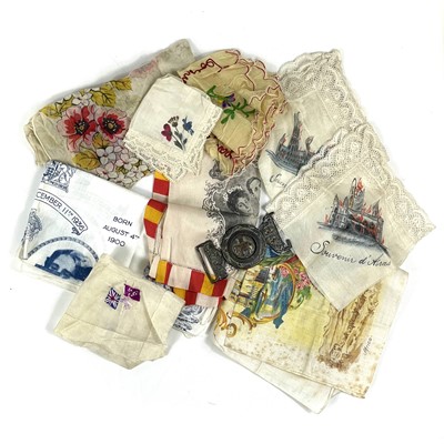 Lot 239 - Military Buckle & Silk etc. commemorative Royalty & Colonial items