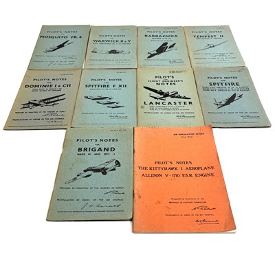 Lot 241 - Air data publications - accurate replicas of second world war Air Council Pilot's notes (x10)