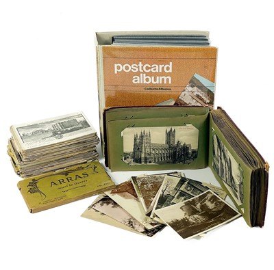 Lot 904 - Picture postcards in albums & loose - in excess of 200. - Much Canterbury noted