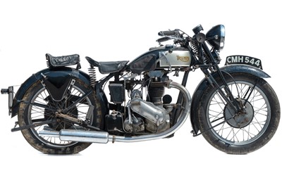 Lot 408 - A 1935 Triumph 6/1 650cc motorcycle.