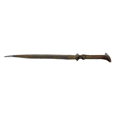 Lot 210 - A Middle Eastern bronze and iron dagger, 18th/19th century.