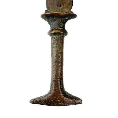 Lot 210 - A Middle Eastern bronze and iron dagger, 18th/19th century.