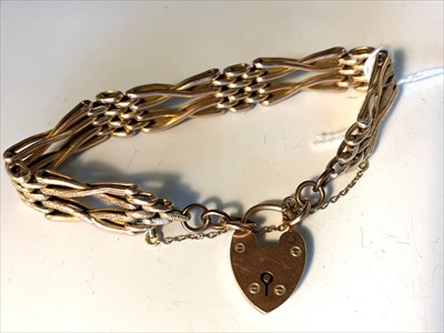 Lot 2641 - Fancy X link bracelet