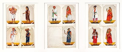 Lot 215 - Eleven Indian company School paintings on mica, 19th century.