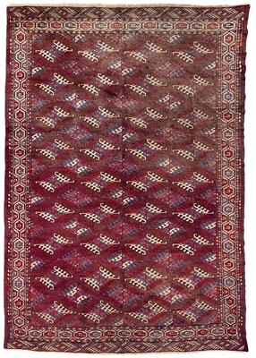 Lot 254 - A Yomut carpet, Turkmenistan, circa 1940.