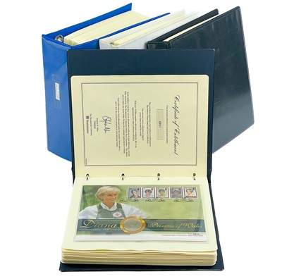 Lot 324 - Princess Diana coin covers (x6), miniature sheets (x76), commemorative covers (x280)