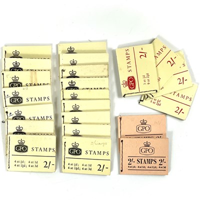 Lot 330 - GB 1960s 2/- Stamp Booklets Salmon or Lemon covers x 22