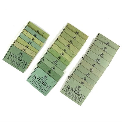 Lot 334 - GB 1954-7 2/6d stamp booklets x 28