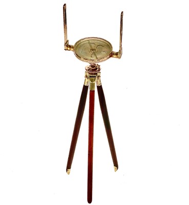 Lot 317 - A brass miners dial by Alex Mabon & Co.