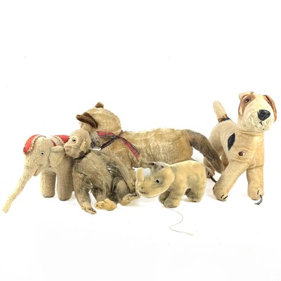 Lot 783 - A collection of early to mid 20th century Steiff style, Chiltern etc soft toys