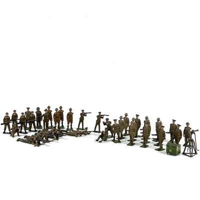Lot 792 - Lead soldiers in Khaki - Infantry etc.