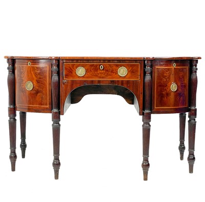 Lot 601 - A Regency mahogany sideboard.