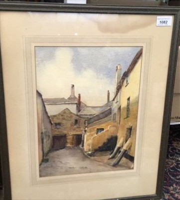 Lot 1082 - S. NICOLL Pudding Bag Lane Watercolour Signed...