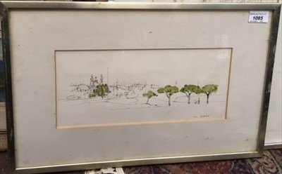 Lot 1085 - Iola SPAFFORD (b.1930) Sliema, Gozin, 1973 Pen...