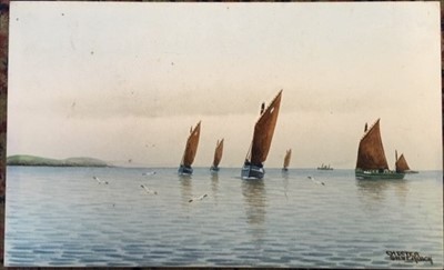Lot 1086 - Chester SILVEROCK Sailing boats Watercolour on...