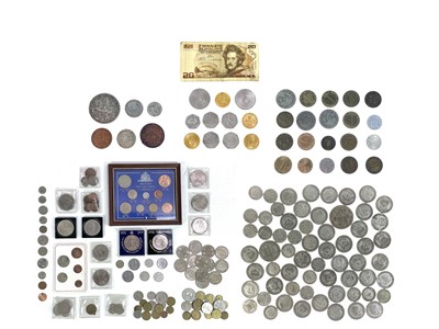 Lot 115 - GB and Foreign coinage including pre 1947 silver