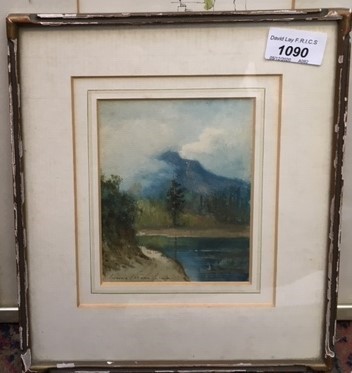Lot 1090 - Louis HEINEMANN A forest river landscape...