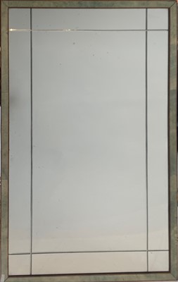 Lot 3353 - A mid 20th century shagreen framed mirror,...