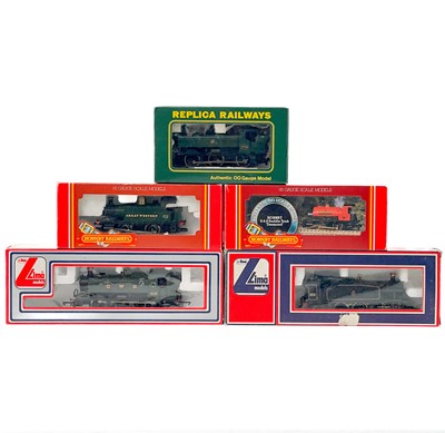 Lot 574 - Boxed Hornby, Lima Replica GWR and Industrial 00 gauge locomotives (x5)