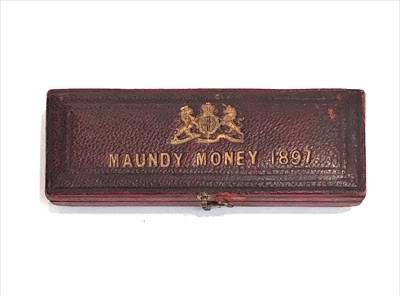 Lot 560A - G.B. maundy set 1897, matching toned set in...
