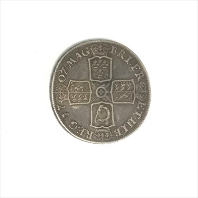 Lot 560F - Crown. Anne 1707. 'E below'. GVF.