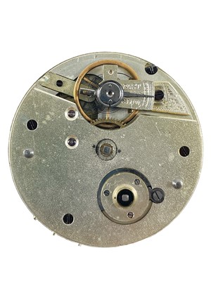 Lot 29 - A Swiss 935 silver cased key wind lever pocket watch with Albert watch chain and fob.
