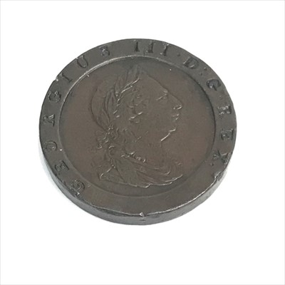 Lot 560R - Two pence. George III 1797 cartwheel. GVF.