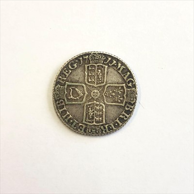 Lot 560U - Sixpence. Anne 1711. GVF.