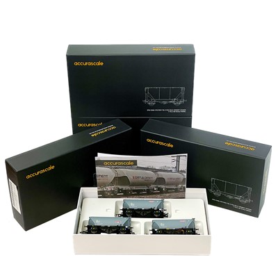 Lot 588 - Accurascale "00" C PCA Bulk Cement Wagons triple packs (x4) i.e. 12 wagons