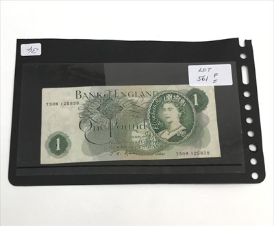 Lot 561F - One pound Fforde catalogue no. B308 in...