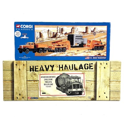 Lot 854 - Corgi Heavy Haulage / US Road Transport x2