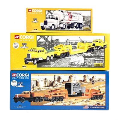 Lot 855 - Corgi US Road Transport / Building Britain x3